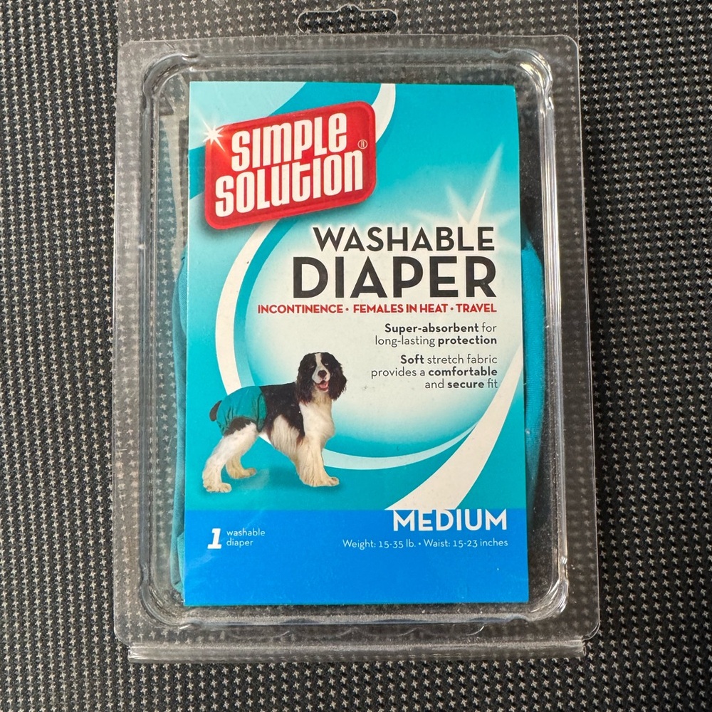 Washable Dog Diaper - Teal
